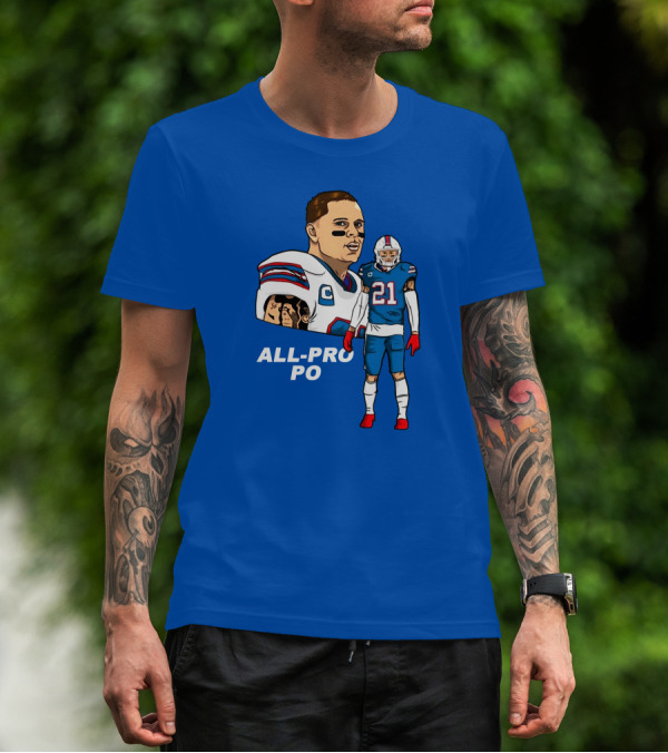 Jordan Poyer All-Pro Po Football T-Shirt