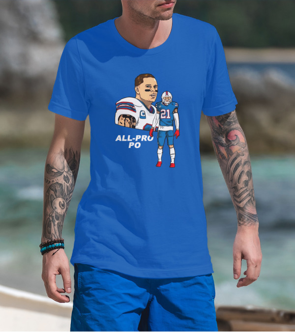 Jordan Poyer All-Pro Po Football T-Shirt