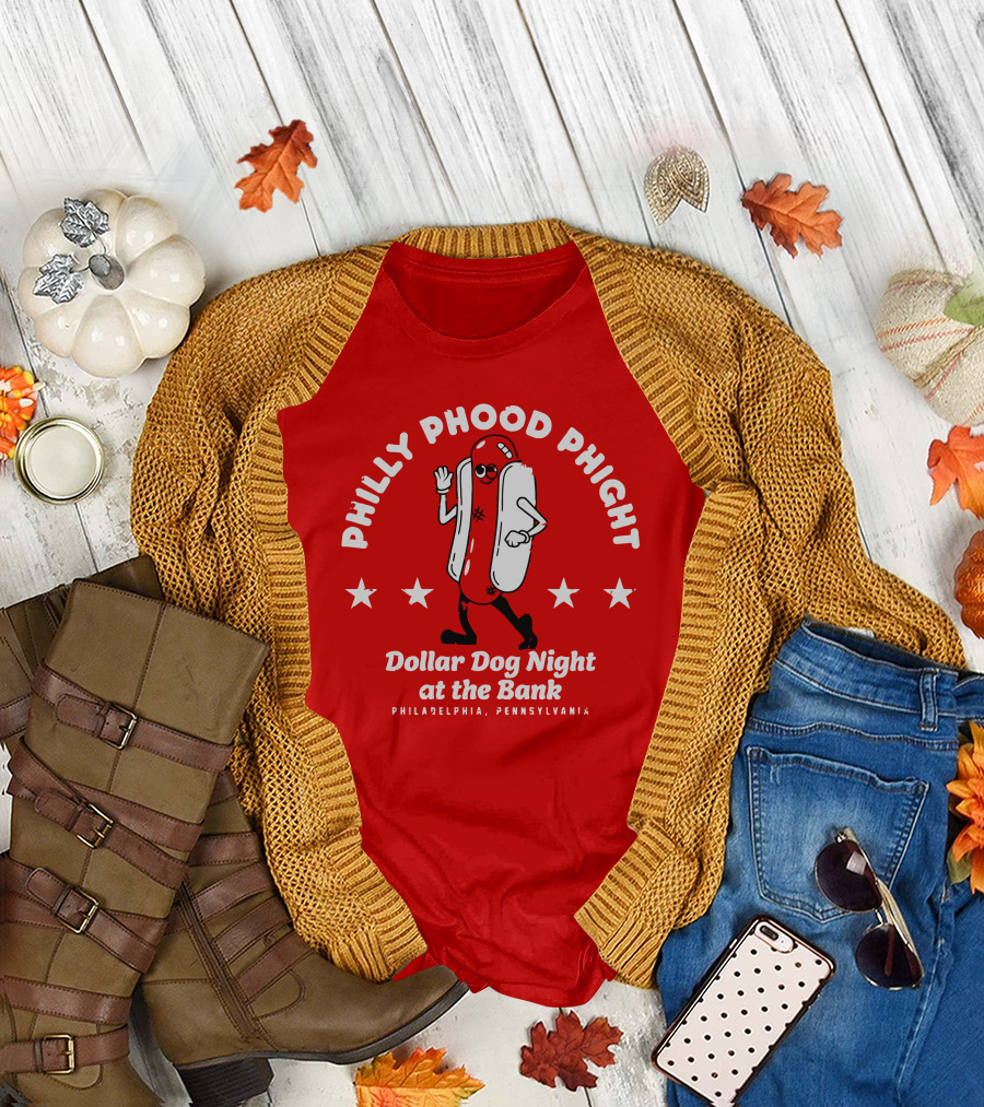 Philly Phood Phight Dollar Dog Night at the Bank Philadelphia Pennsylvania T-Shirt