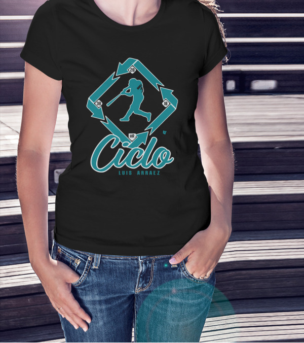 Ciclo Luis Arraez Baseball Diamond Pathway T-Shirt
