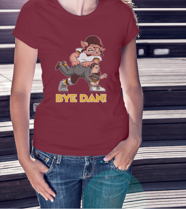 BYE DAN Football Pig Player Carrying A Man T-Shirt