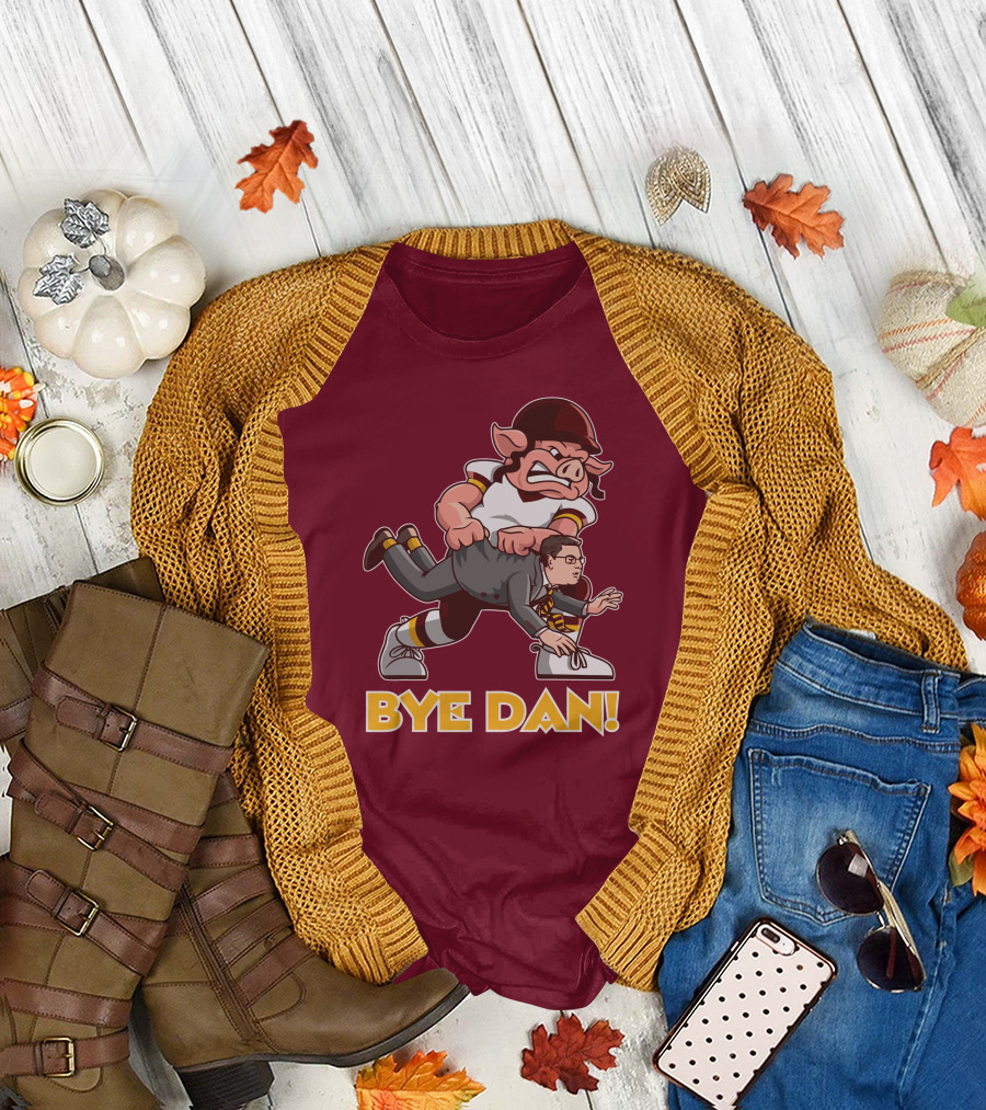 BYE DAN Football Pig Player Carrying a Man T-Shirt