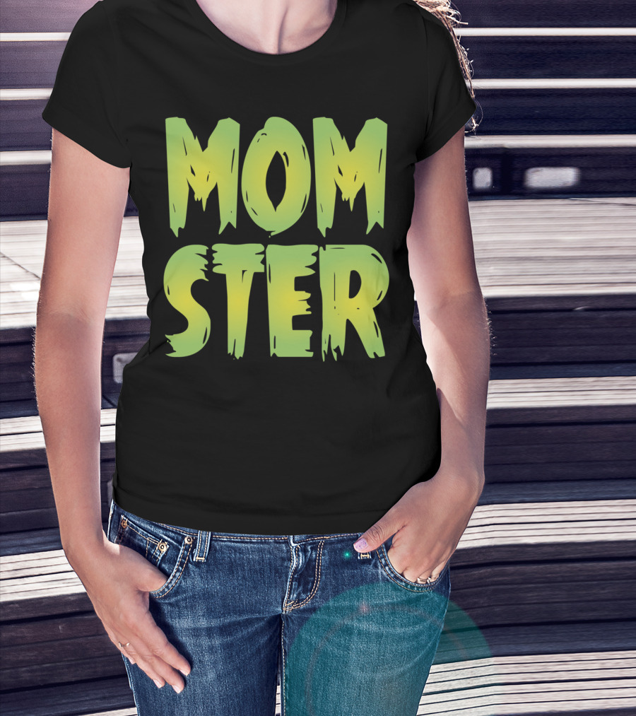 MOM-STER Green Halloween Relaxed Fit Costume T-Shirt