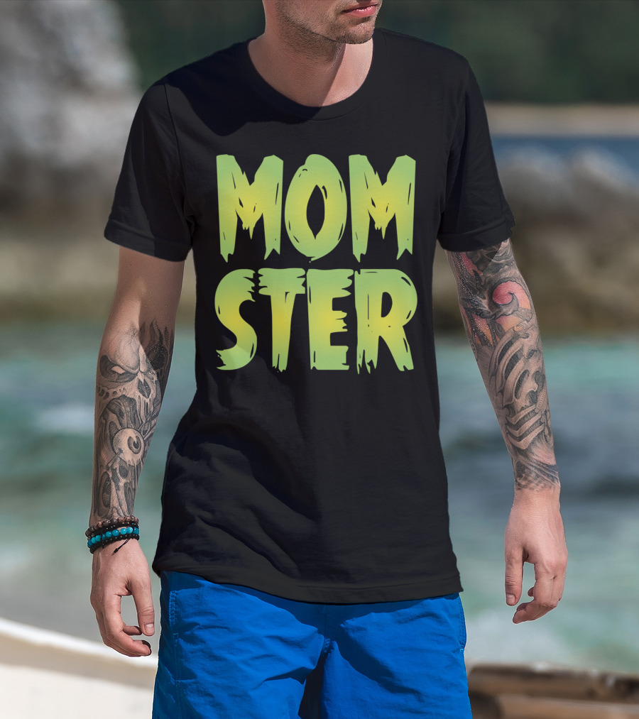 MOM-STER Green Halloween Relaxed Fit Costume T-Shirt