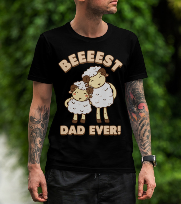 Beeeest Dad Ever Kawaii Sheep T-Shirt