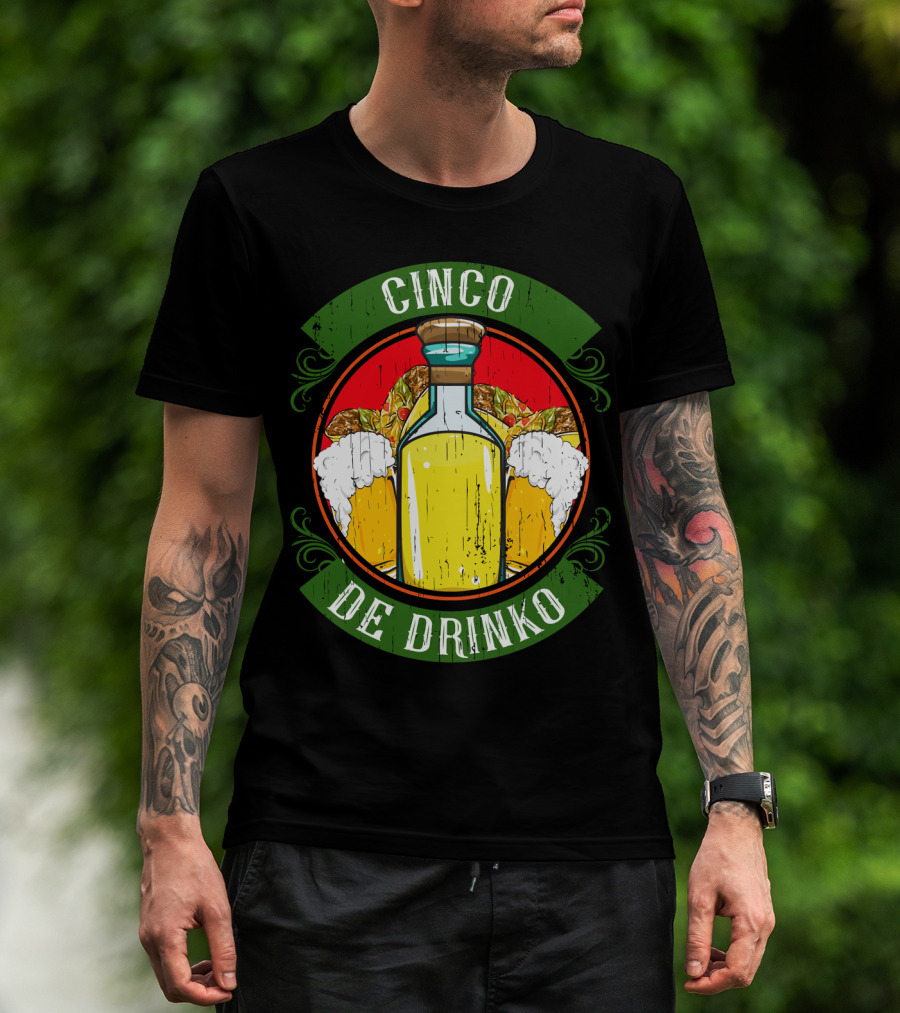 Cinco De Drinko Tequila And Beer T-Shirt