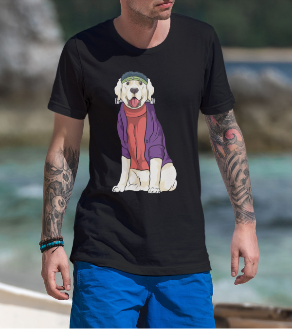 Golden Retriever Frankenstein Costume Halloween Dog T-Shirt