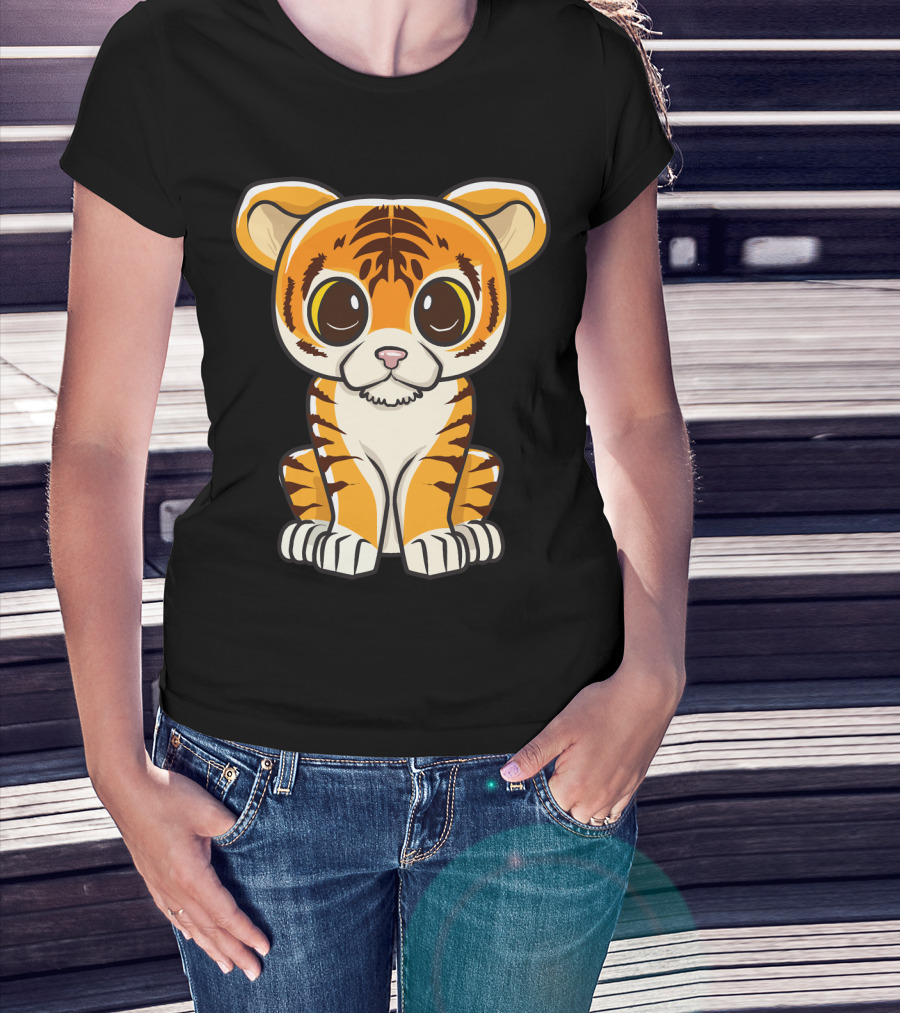 Kawaii Tiger International Tiger Day Cute Tiger T-Shirt