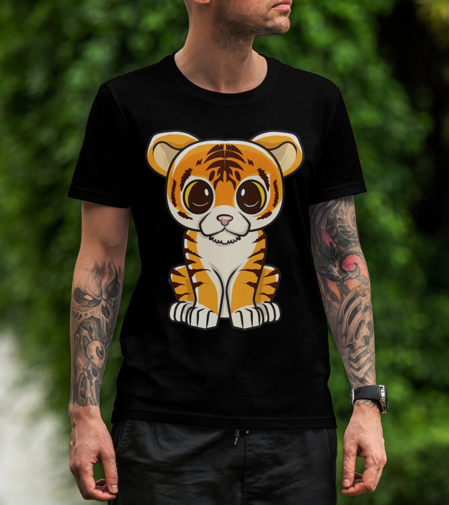 Kawaii Tiger International Tiger Day Cute Tiger T-Shirt