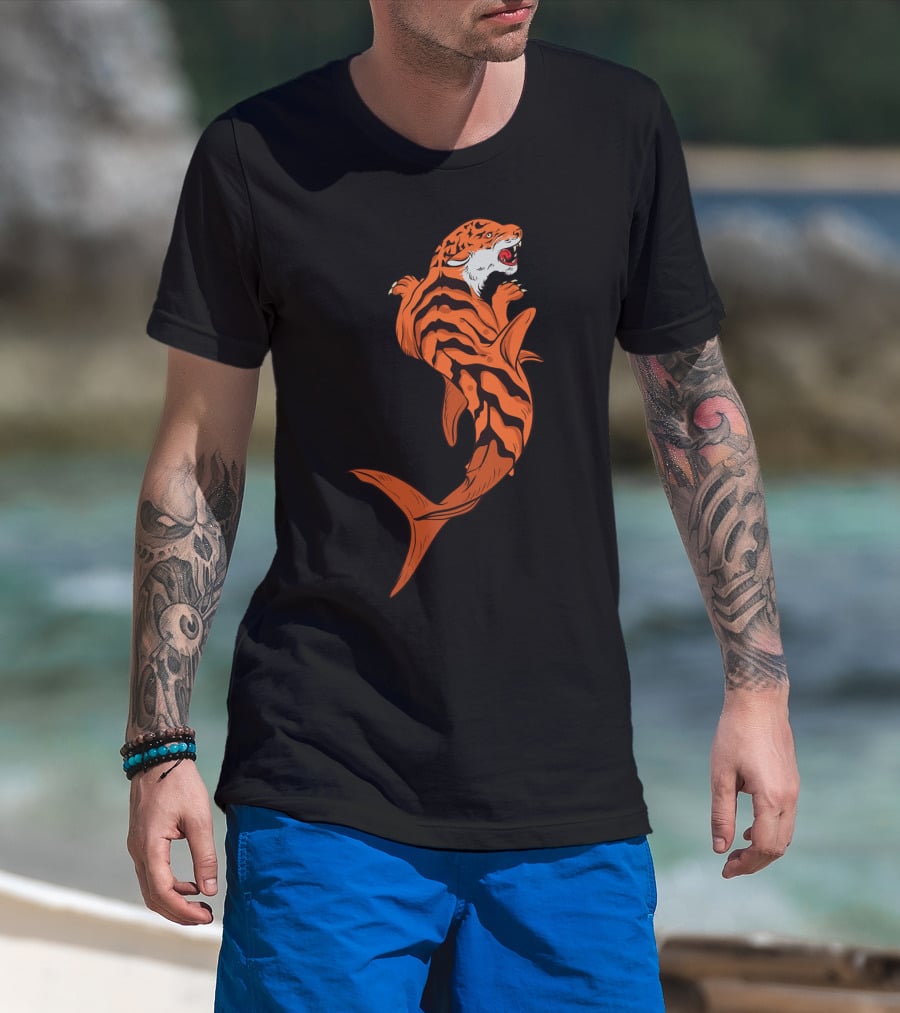Tiger Shark Jawsome Tigershark Marine Biology Pun T-Shirt