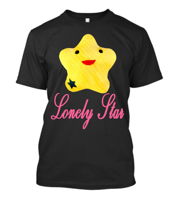 Lonely Star Yellow Smiling Character T-Shirt