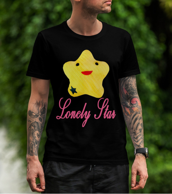 Lonely Star Yellow Smiling Character T-Shirt