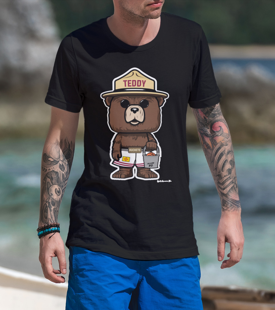 Teddy Buckets Allen #0 Satinytee Clothing Store T-Shirt