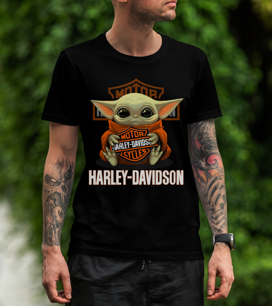 Harley Davidson Motor Cycles Yoda T-Shirt