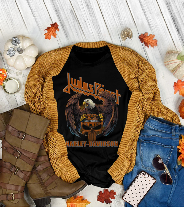 Judas Priest Harley Davidson Motorcycles Eagle T-Shirt
