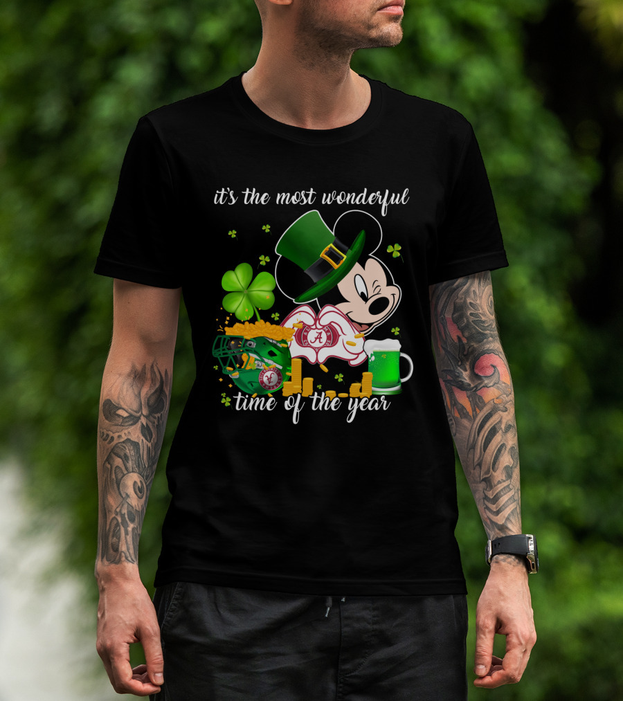 It's The Most Wonderful Time Of The Year Alabama Crimson Tide Irish Mickey T-Shirt