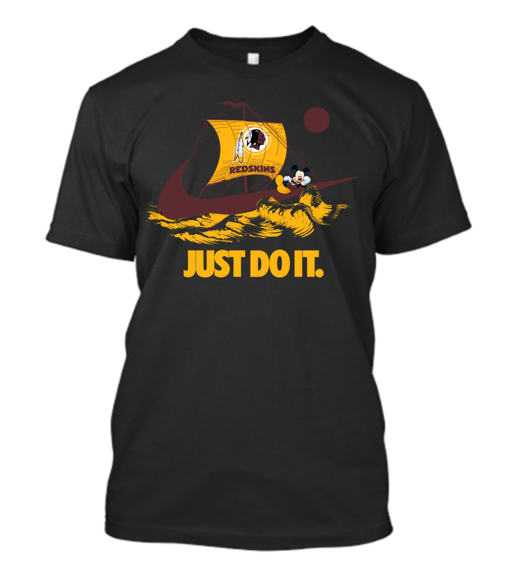 Just Do It Redskins Sailboat Mickey T-Shirt