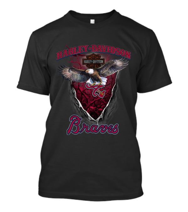 Harley Davidson Atlanta Braves Eagle T-Shirt