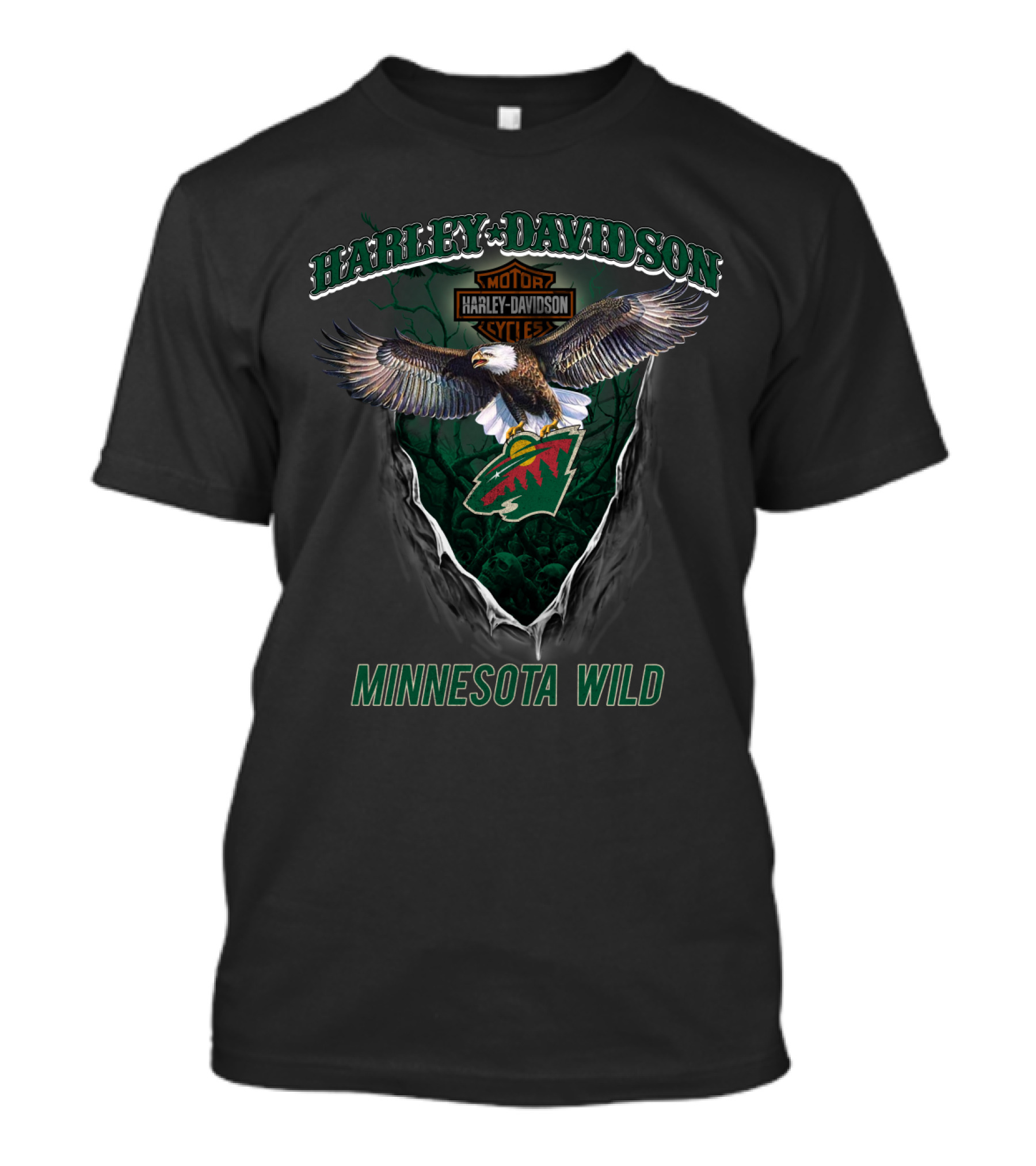 Harley Davidson Motor Cycles Minnesota Wild T-Shirt