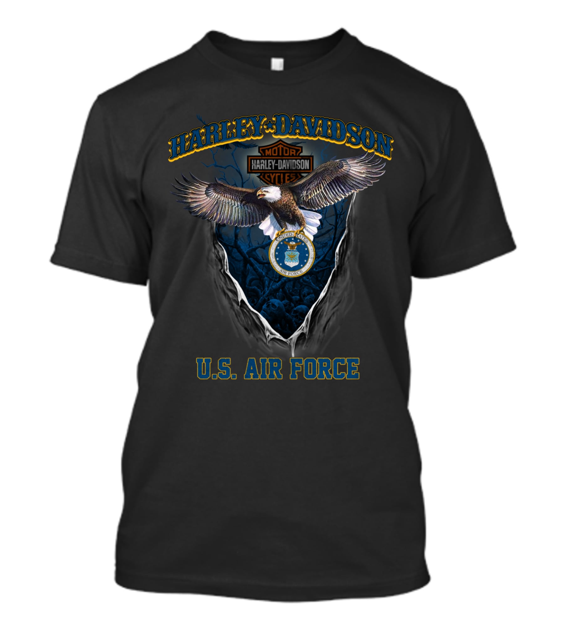 Harley Davidson Motor Harley Davidson Cycles U.s. Air Force T-Shirt