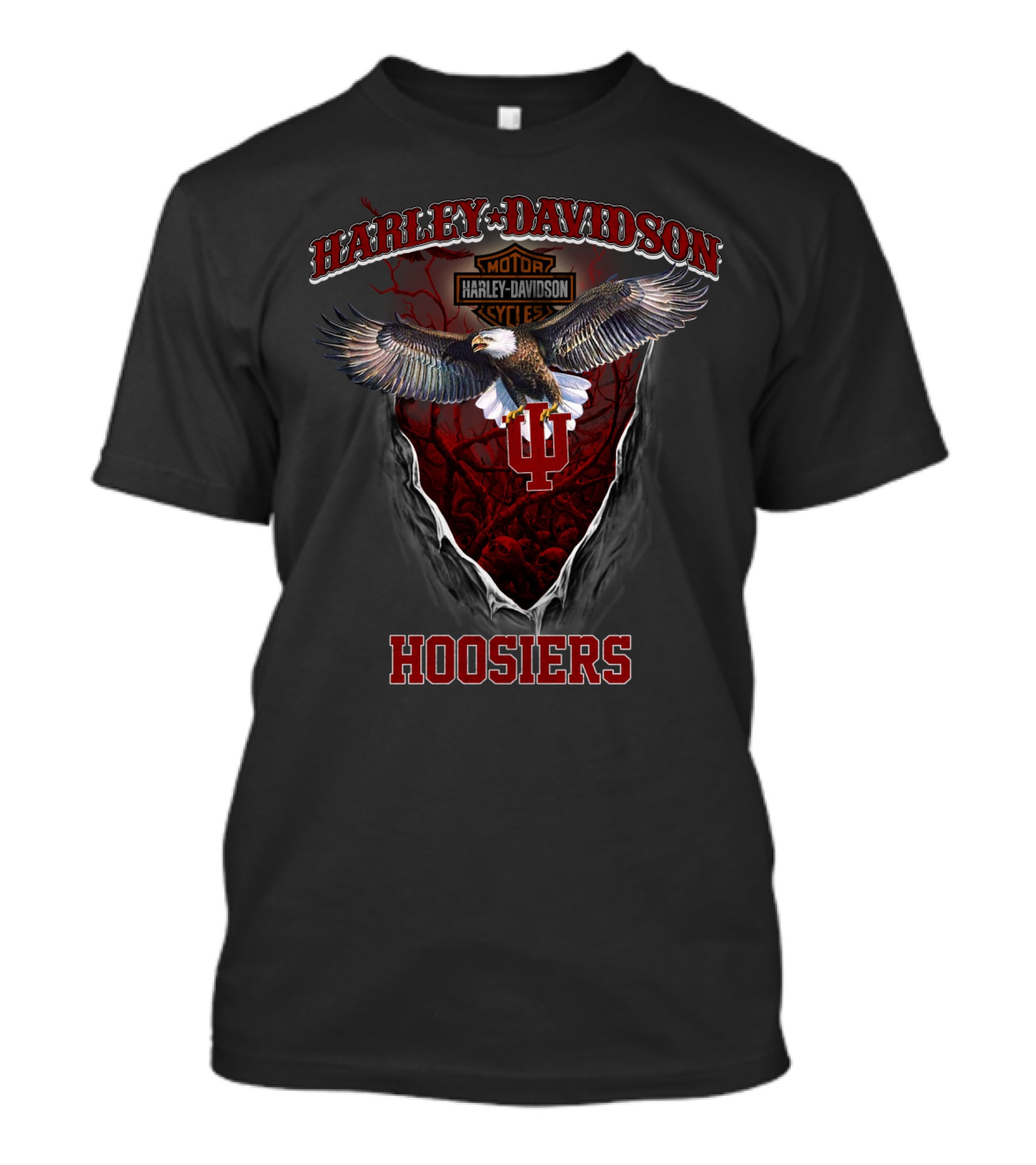 Harley Davidson Indiana Hoosiers Eagle T-Shirt