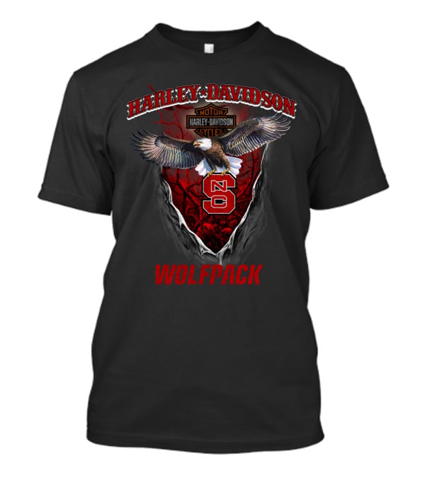 Harley Davidson Nc State Wolfpack Eagle T-Shirt