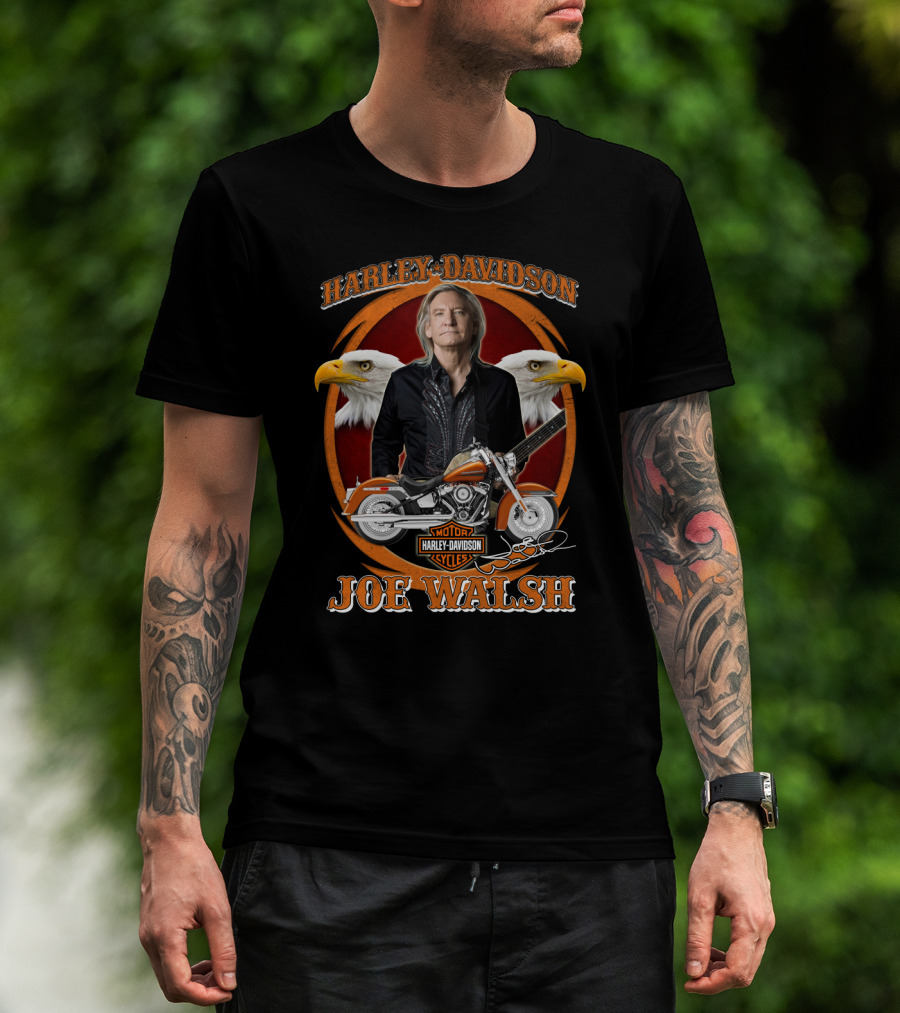 Harley Davidson Joe Walsh Motor Cycles Eagles T-Shirt