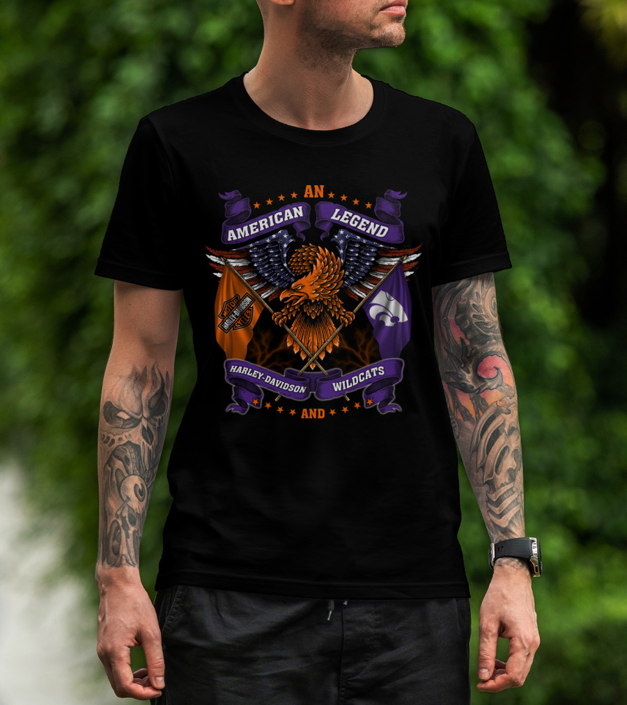 American Legend Harley Davidson Kansas State Wildcats T-Shirt
