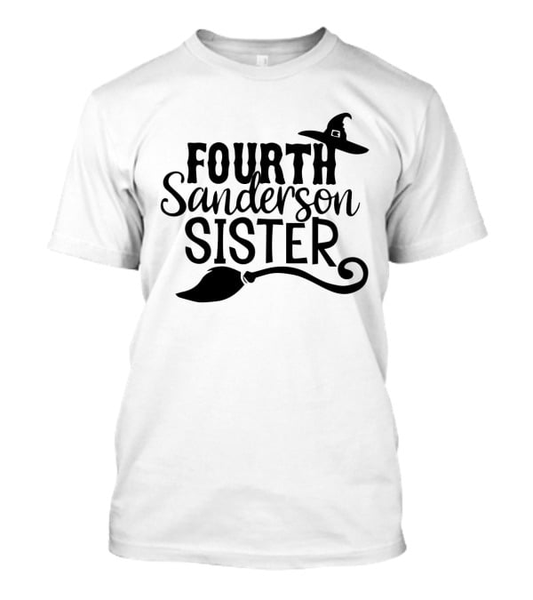 Fourth Sanderson Sister Witch Hat Broomstick T-Shirt