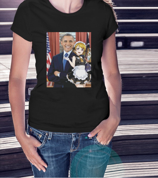 Hanayo Maid Obama Oval Office Fan T-Shirt
