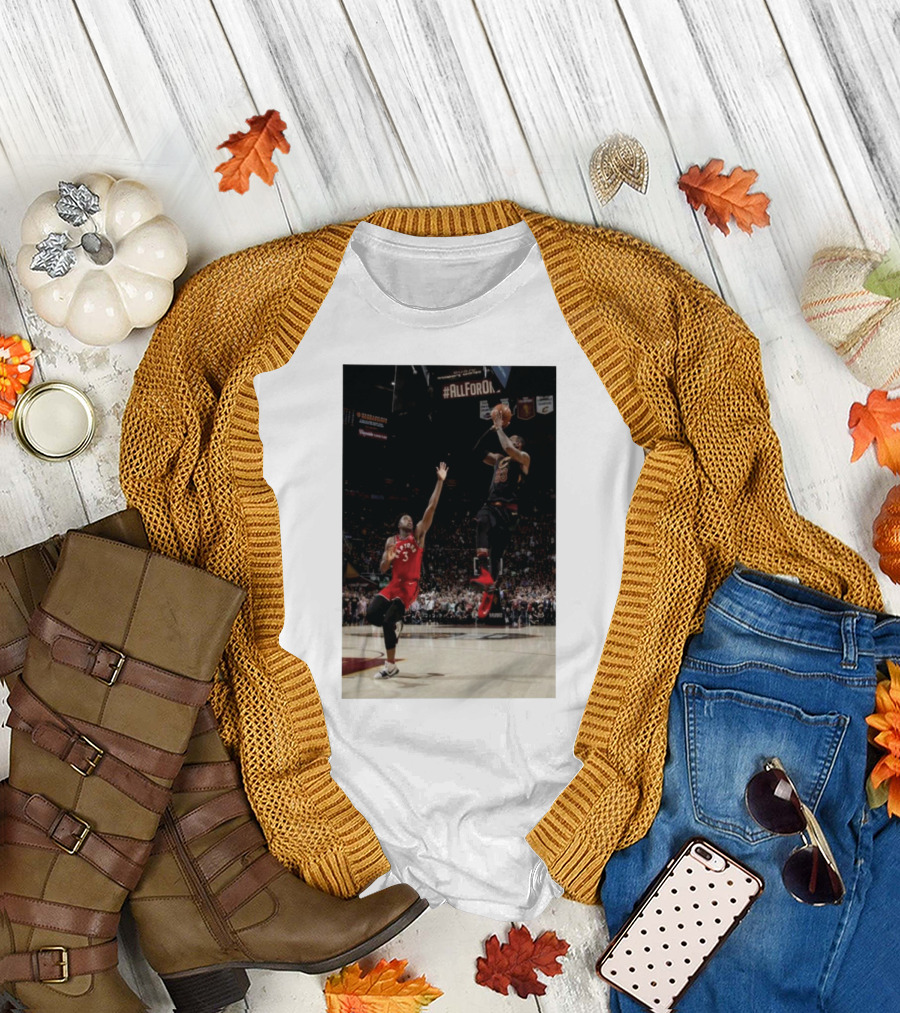 AllForOne Basketball Jump Shot Action Scene T-Shirt