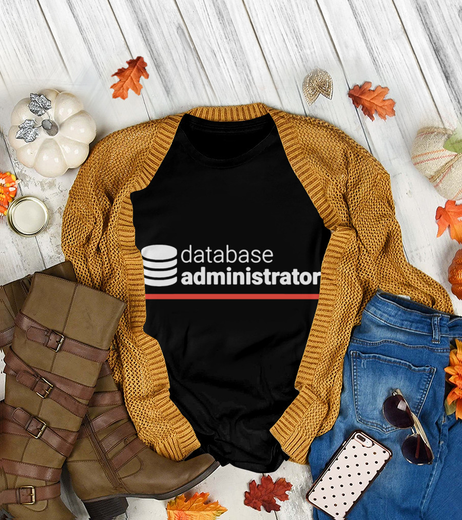 Database Administrator Iconic Stack T-Shirt