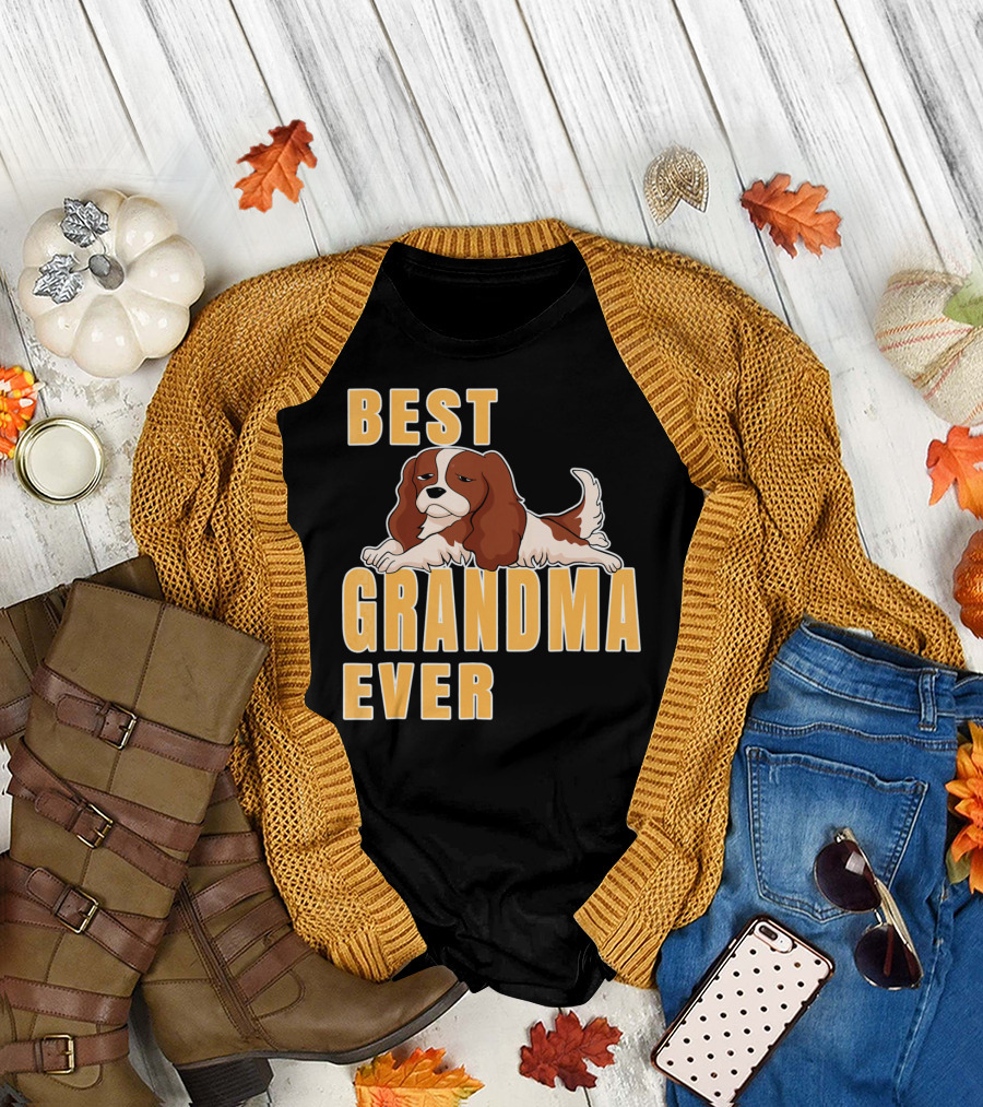 Best Cavalier King Charles Spaniel Grandma Ever T-Shirt