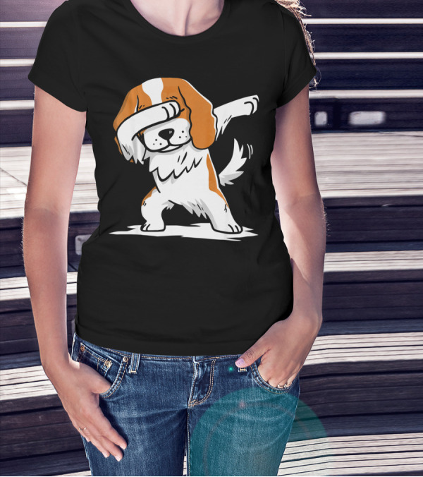 Cavalier King Charles Spaniel Dabbing Dance Pose T-Shirt