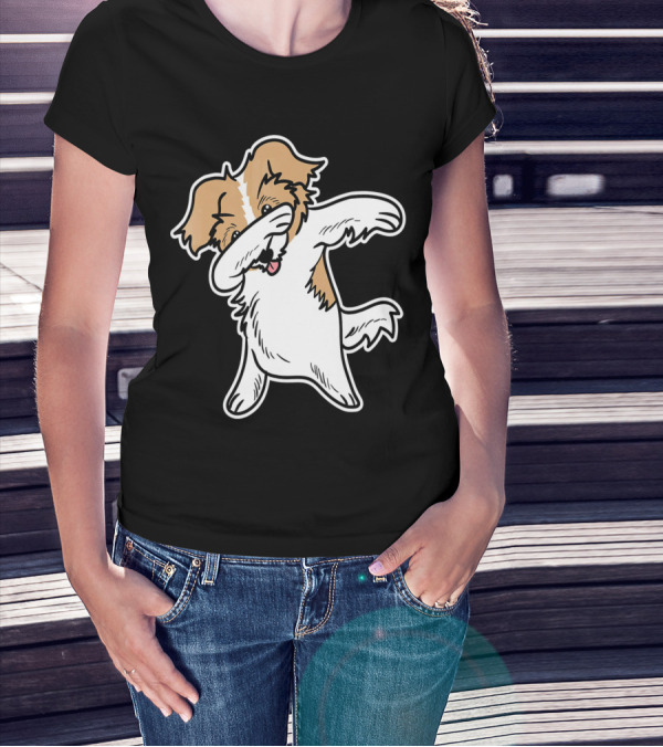 Dabbing Shih Tzu Kids Puppy Dance T-Shirt