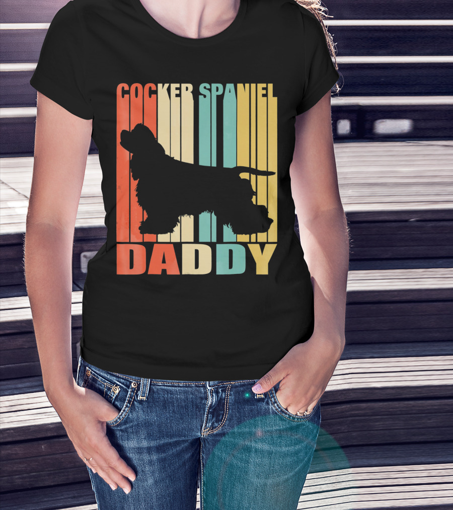 Cocker Spaniel Daddy Vintage T-Shirt
