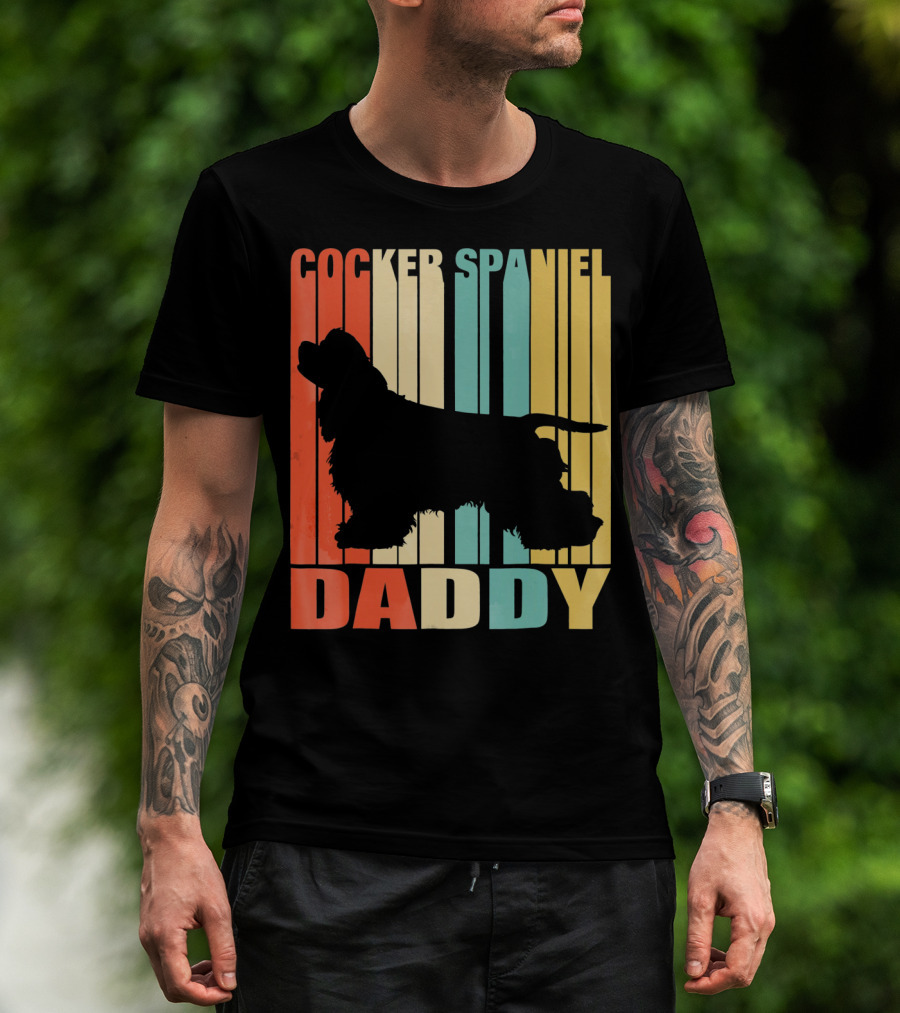 Cocker Spaniel Daddy Vintage T-Shirt