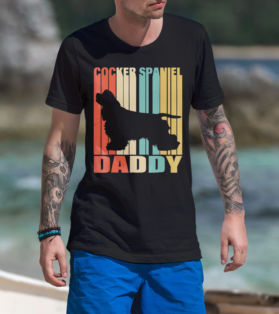 Cocker Spaniel Daddy Vintage T-Shirt