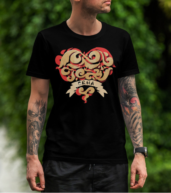 CRNA Heart Anesthesia T-Shirt