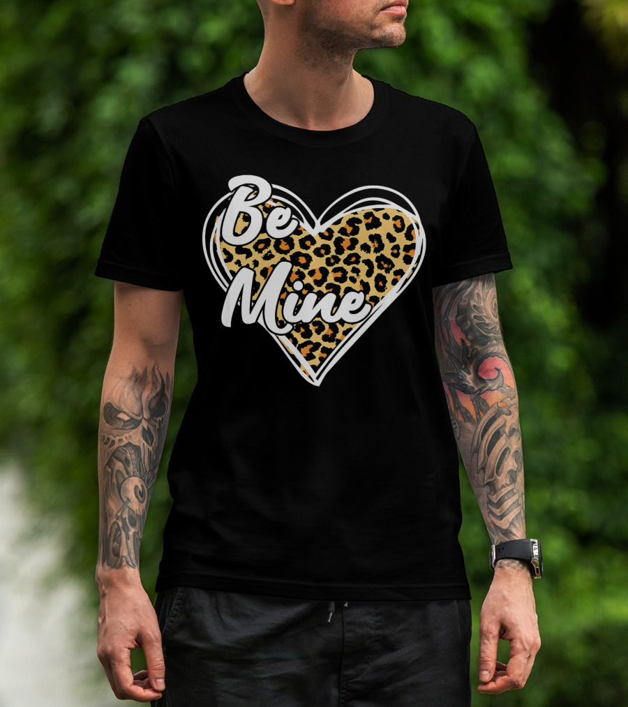Be Mine Leopard Heart T-Shirt