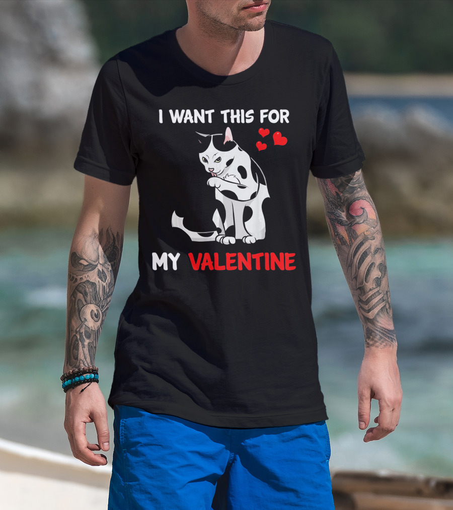 I Want This Cat For My Valentine T-Shirt