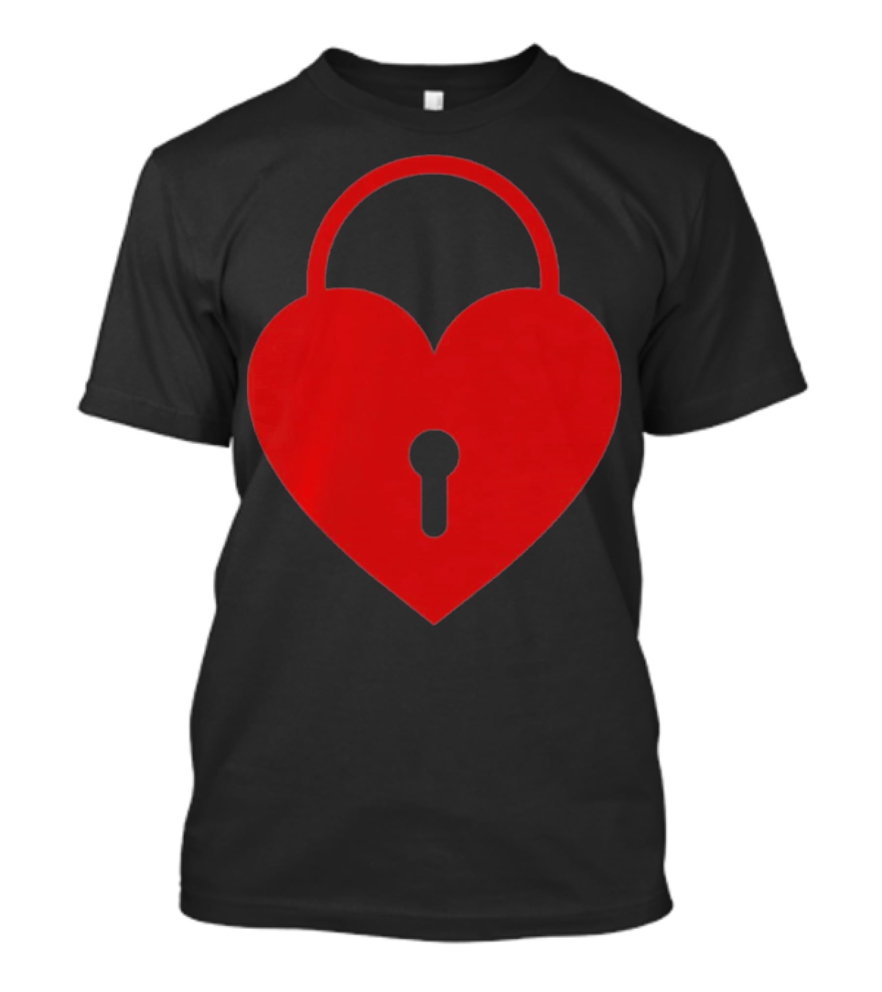 Valentines Day Heart Lock Key Symbol For Couples T-Shirt