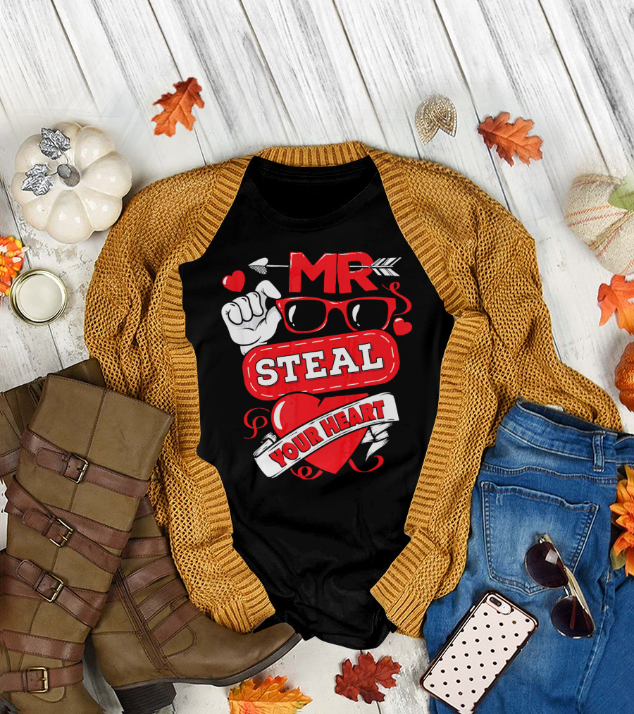MR Steal Your Heart Valentines Day T-Shirt