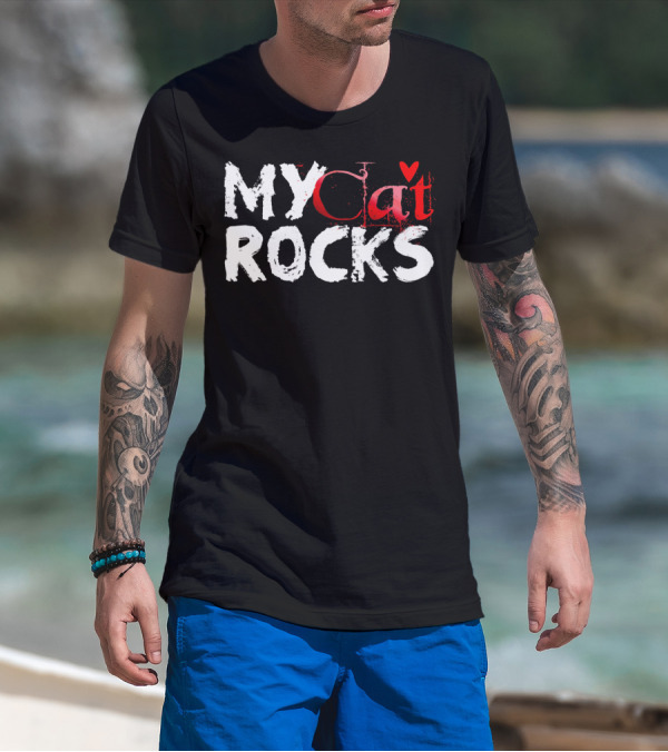 My Cat Rocks Valentine Love T-Shirt