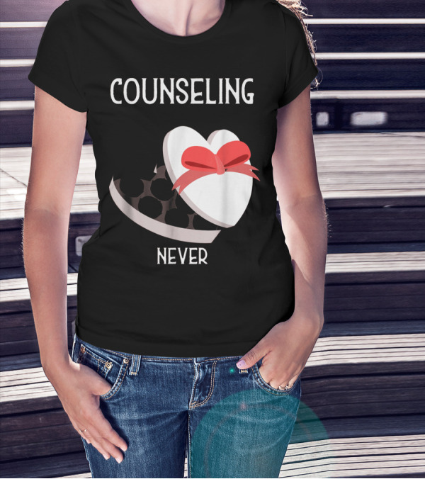 Counseling Never Heart Gift Box T-Shirt