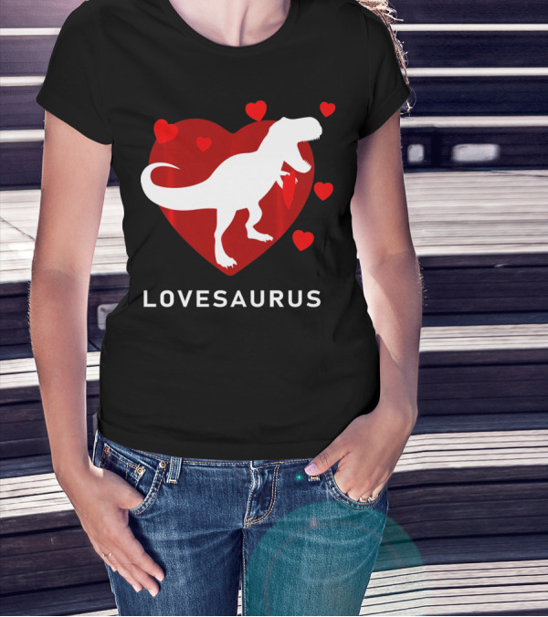 Dinosaur TRex Lovesaurus Kids T-Shirt
