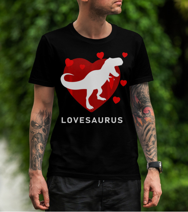 Dinosaur TRex Lovesaurus Kids T-Shirt