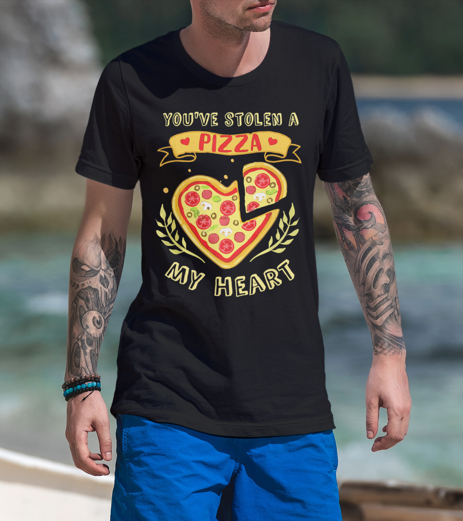 You've Stolen A Pizza My Heart Valentine's Day T-Shirt