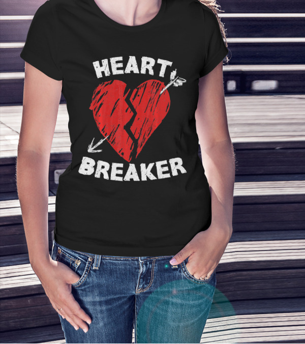 Heartbreaker Valentines Day Idea Heart T-Shirt