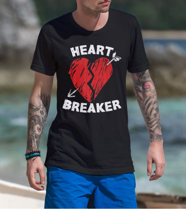 Heartbreaker Valentines Day Idea Heart T-Shirt